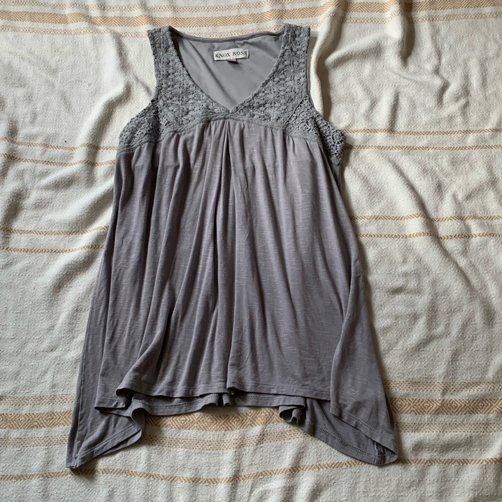 Knox Rose Embroidered Tunic Blouse Size XS